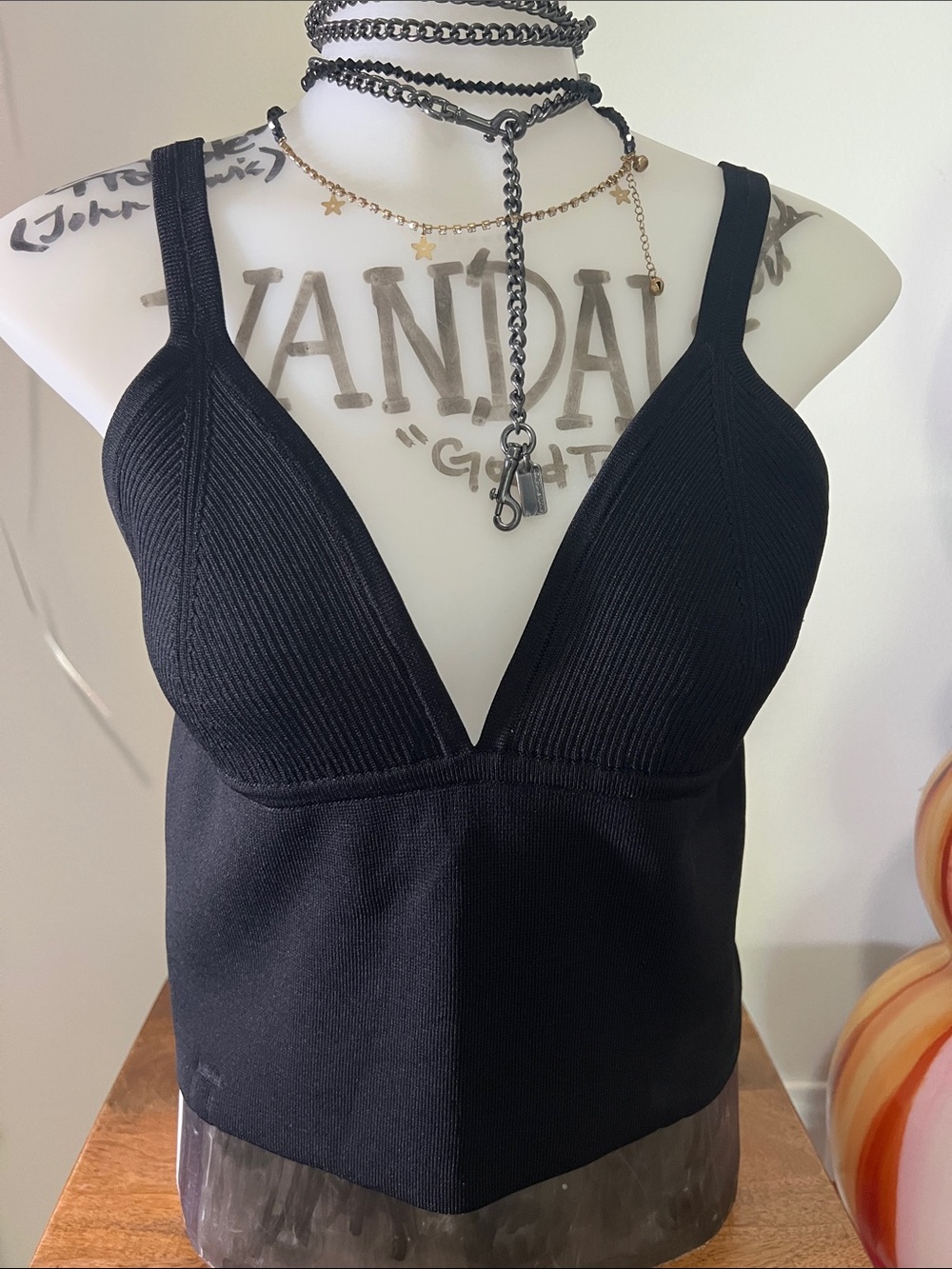 ZARA Ribbed V-Neck Tank Top!